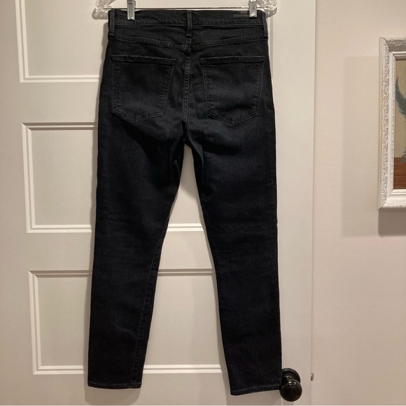 Citizens Of Humanity Rocket Crop Midrise Skinny Dark Wash Jeans - Picture 4 of 6